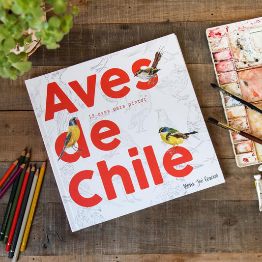 Libro para colorear Aves de Chile