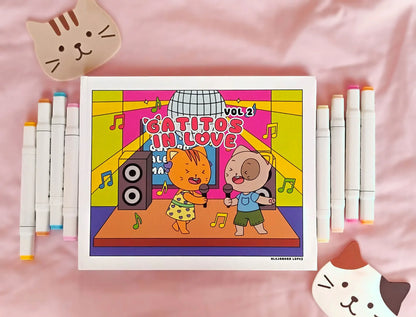 Libro para colorear Gatitos In Love Vol. 2