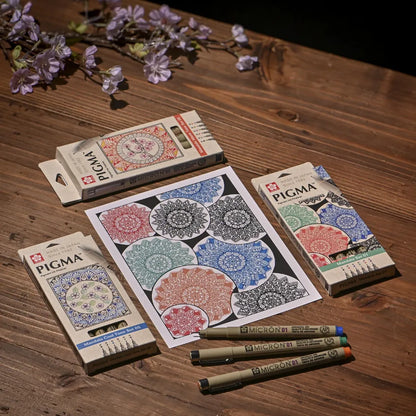 Set de Tiralínea Pigma Micron  6 Colores