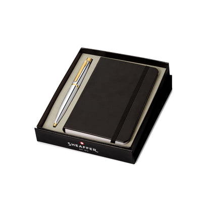 Bolígrafo Sheaffer VFM Cromo pulido GT + Libreta A6