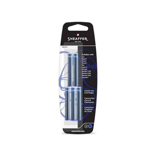 Blister con 5 Repuestos cartuchos Sheaffer - Color azul