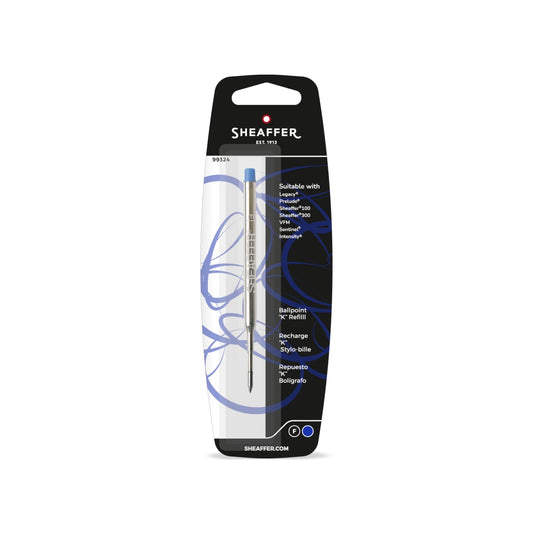 Repuesto Sheaffer tipo K bolígrafo Azul punta fina