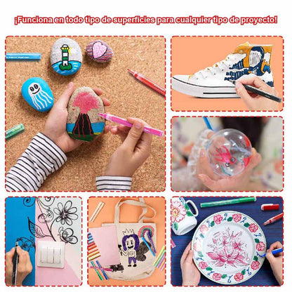 Set 40 marcadores acrílicos