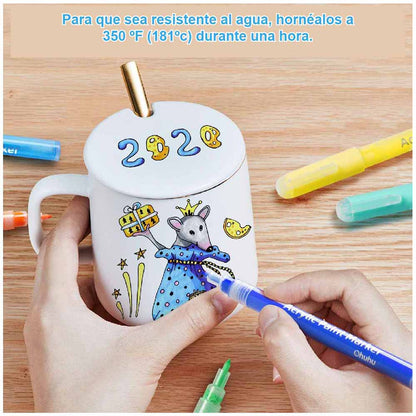 Set 40 marcadores acrílicos