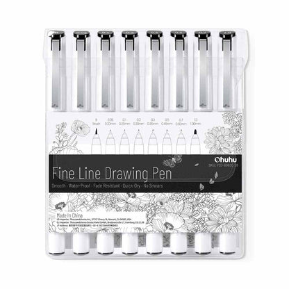 Set 8 marcadores tiralíneas para dibujo