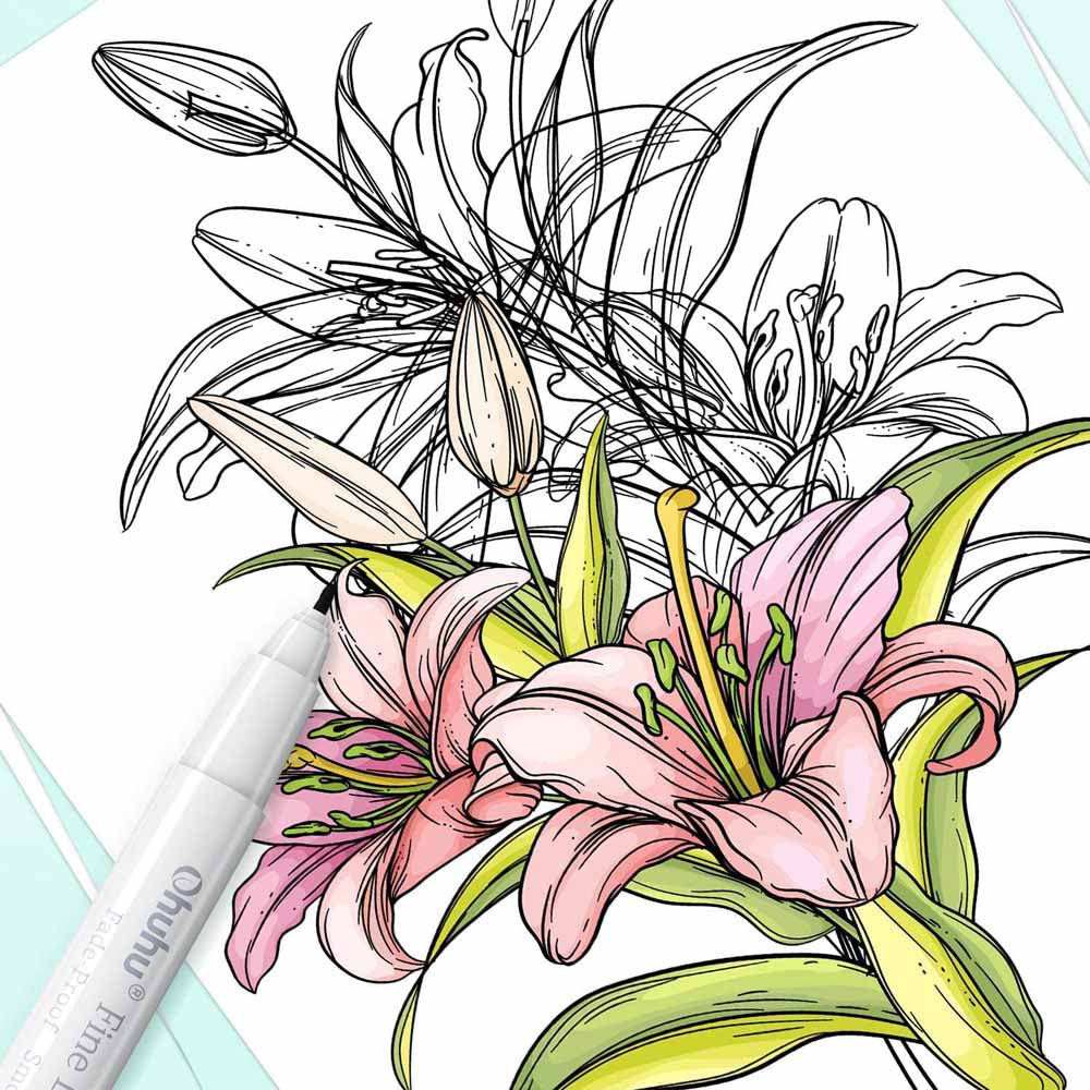 Set 8 marcadores tiralíneas para dibujo