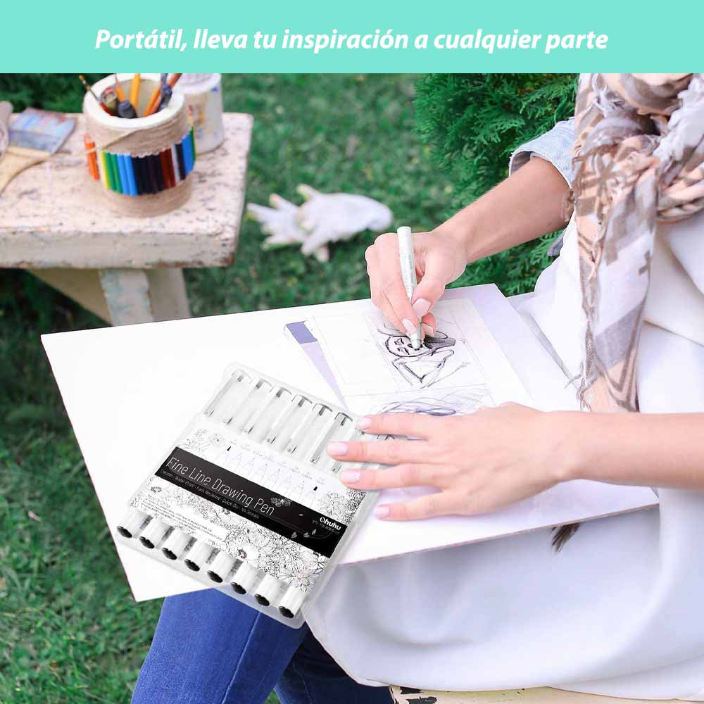 Set 8 marcadores tiralíneas para dibujo