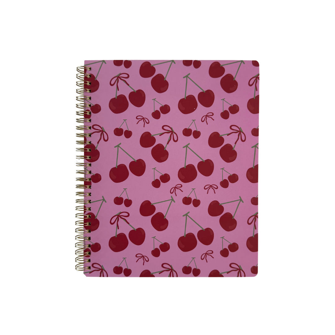 Cuaderno cuadriculado Grande Cerezas