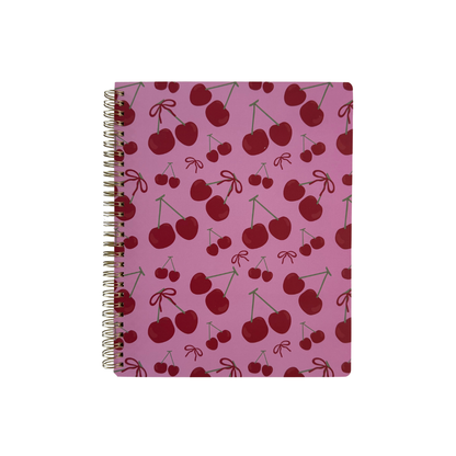 Cuaderno cuadriculado Grande Cerezas