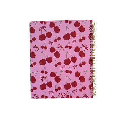 Cuaderno cuadriculado Grande Cerezas