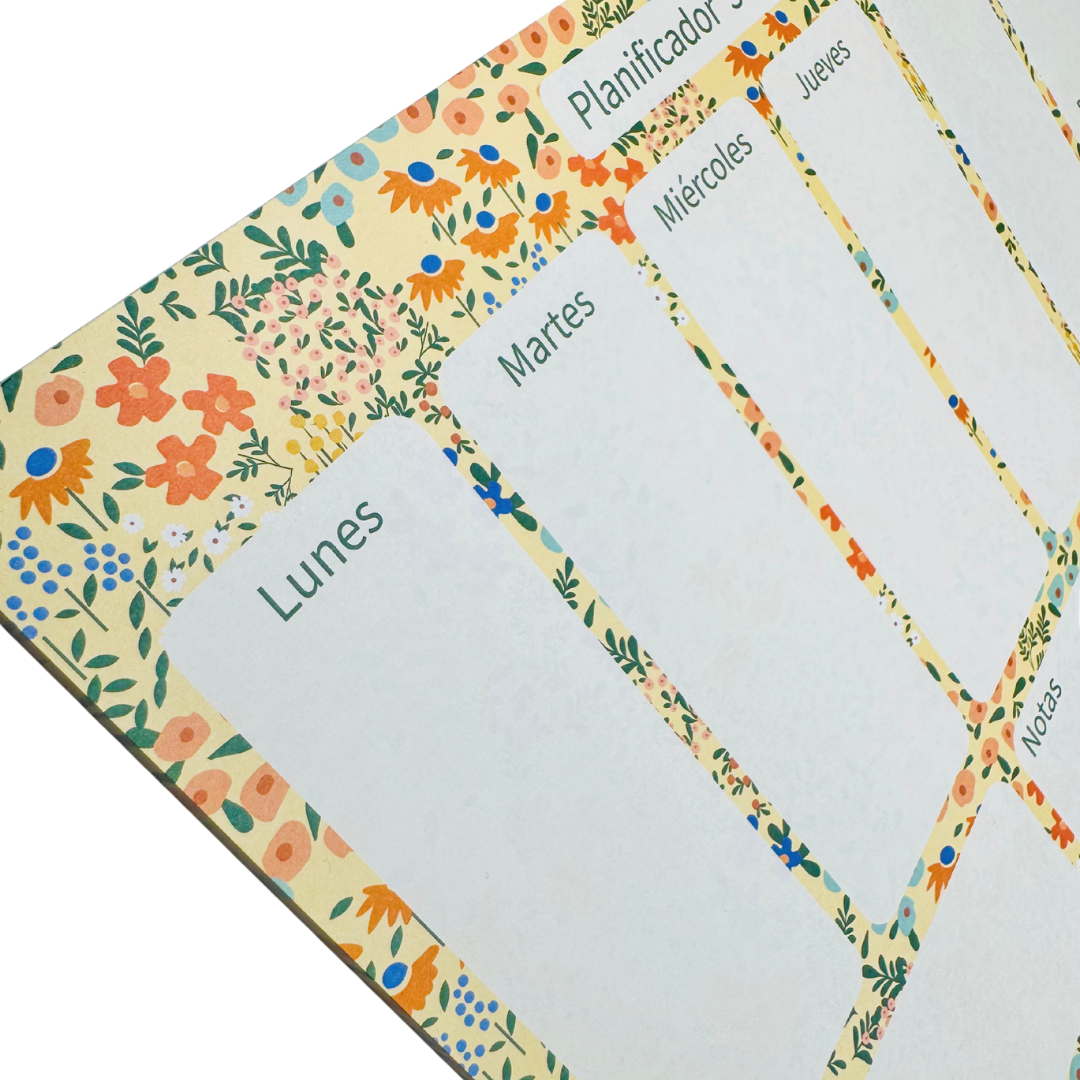 Planificador Semanal Flores