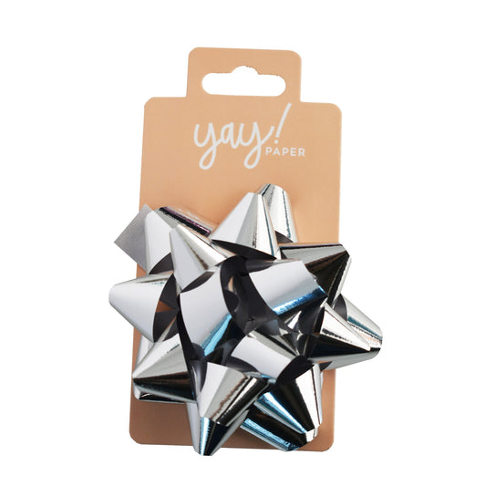 Cinta Regalo Grande Metálica Plateada