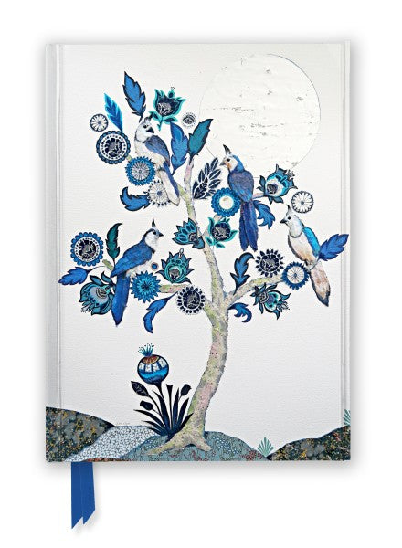 Libreta lineada  Árbol de la vida plateado