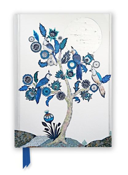 Libreta lineada  Árbol de la vida plateado