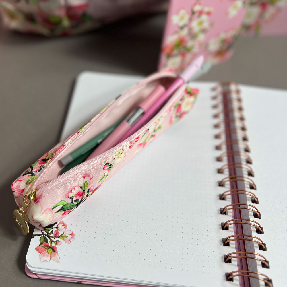 Cuaderno Tapa dura punteado Cerezos Rose