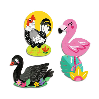 Set 62 Big Stickers de pájaros