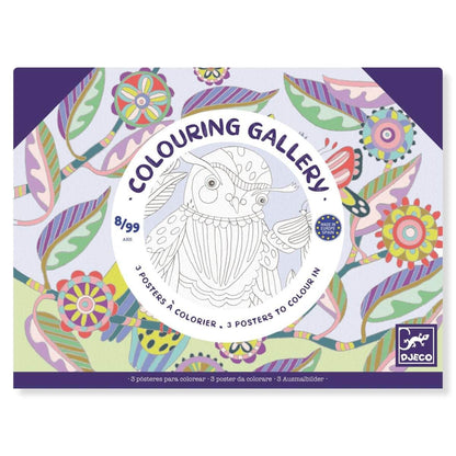 Posters con Dibujos para colorear Pájaros
