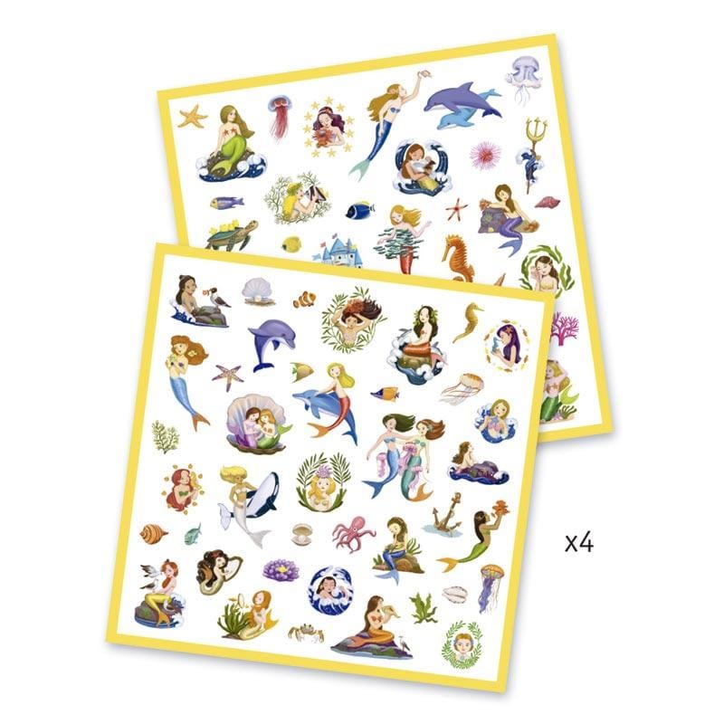 Set 160 Stickers Sirenas