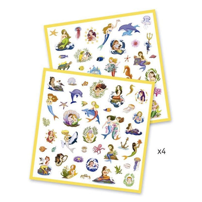 Set 160 Stickers Sirenas