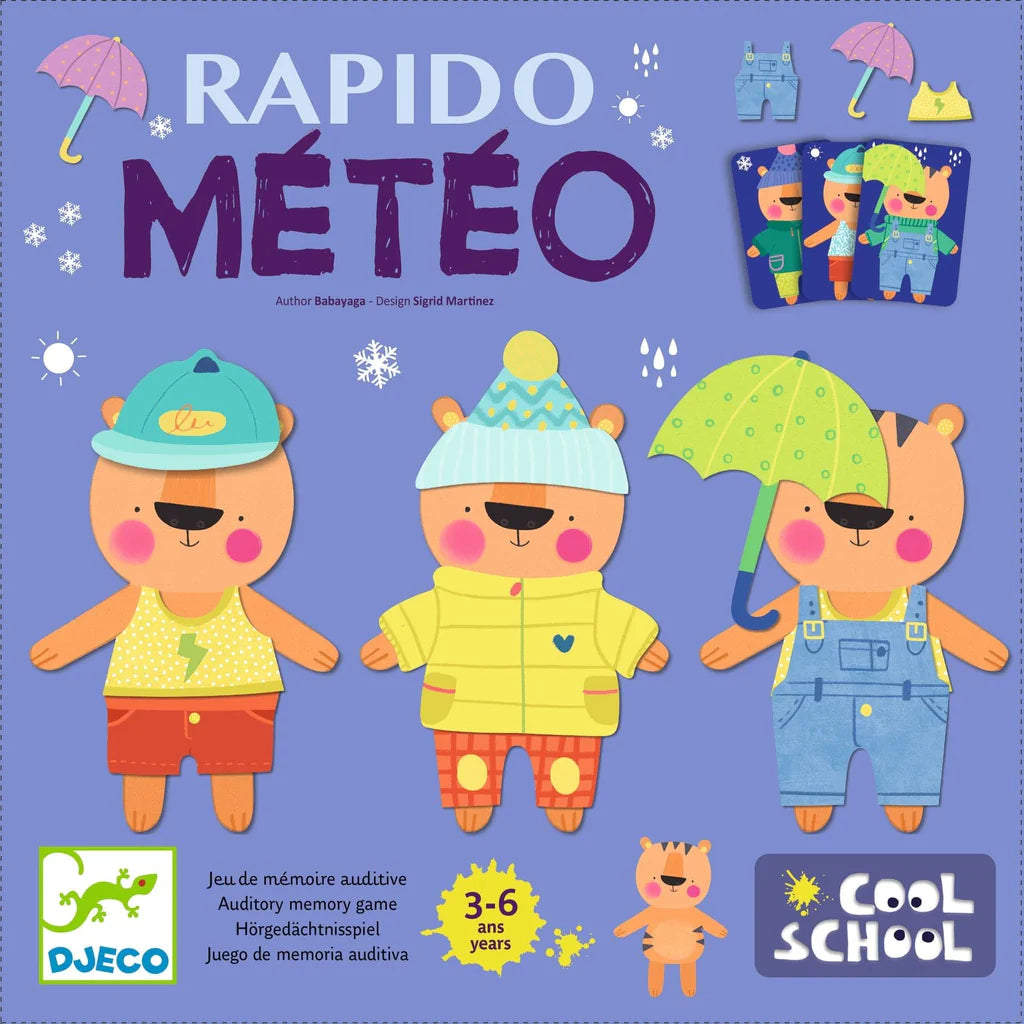 Juego de cartas Rápido Météo