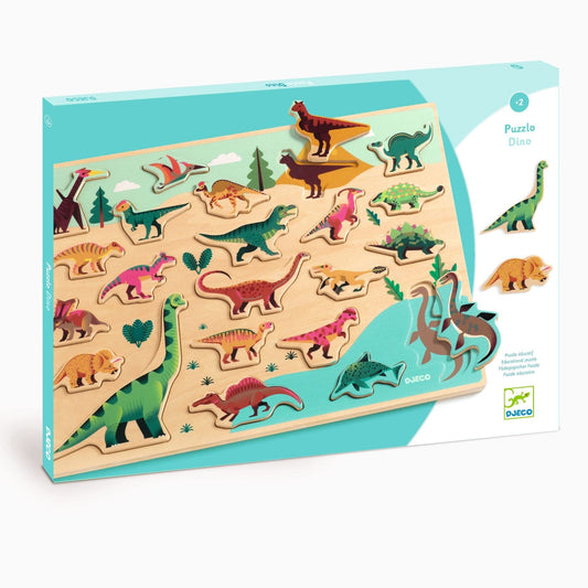 Puzzle de madera Dino 22 piezas