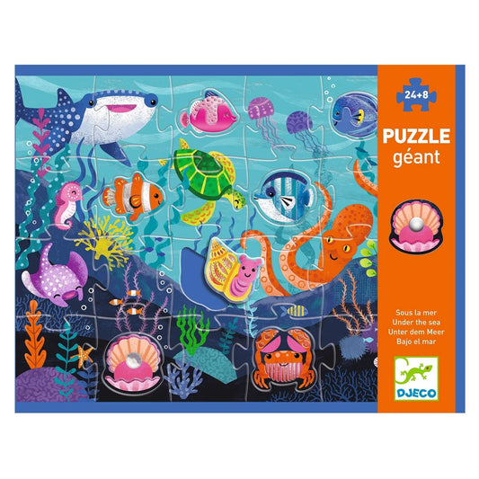 Puzzle Gigante Táctil de Mar 32 piezas