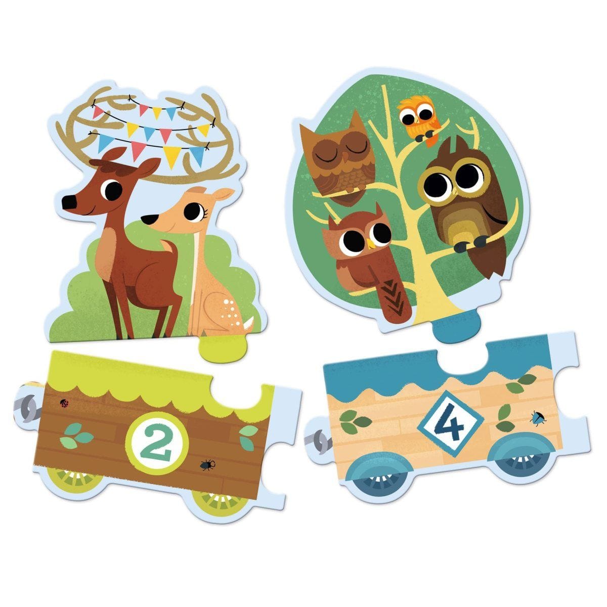 Puzzle Tren yo cuento 20 piezas