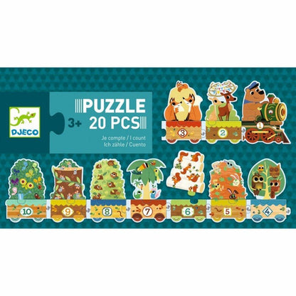 Puzzle Tren yo cuento 20 piezas