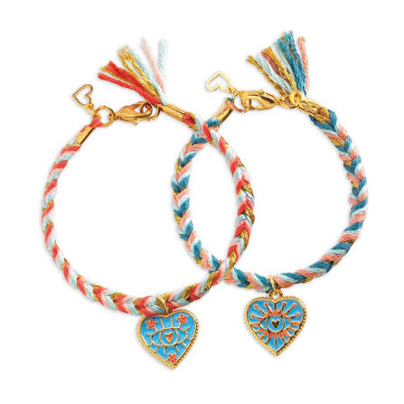 Pulseras duo corazones de amistad