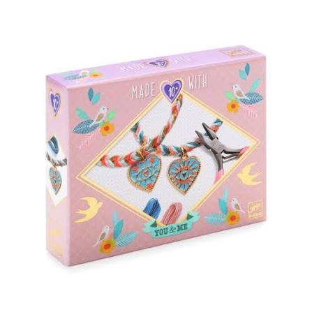 Pulseras duo corazones de amistad