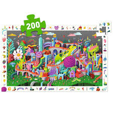 Puzzle Observación Crazy Town  - 200 piezas