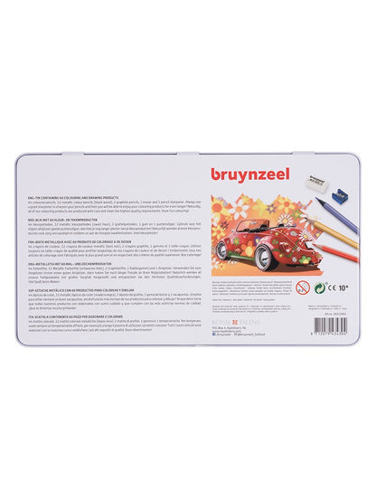 Lápices de Colores  Colouring & Drawing set 58 Colores + 2 Accesorios