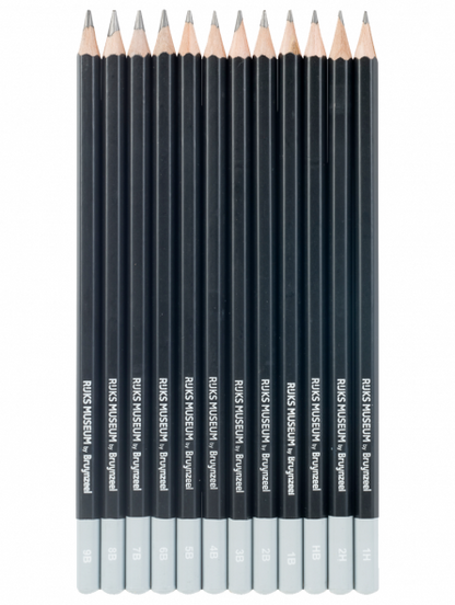 Lápices Grafito Rijks Museum Set 12 Gradaciones