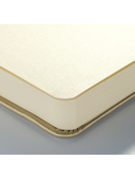 Libreta Sketchbook 13 X 21 cm de  140 gr dorada
