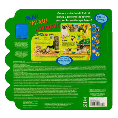 Libro  10 Sonidos de animales ¡Uju! ¡Miau! ¡Groar!