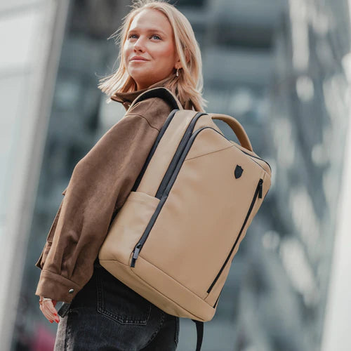 Mochila Xclusive Slim Backpack beige