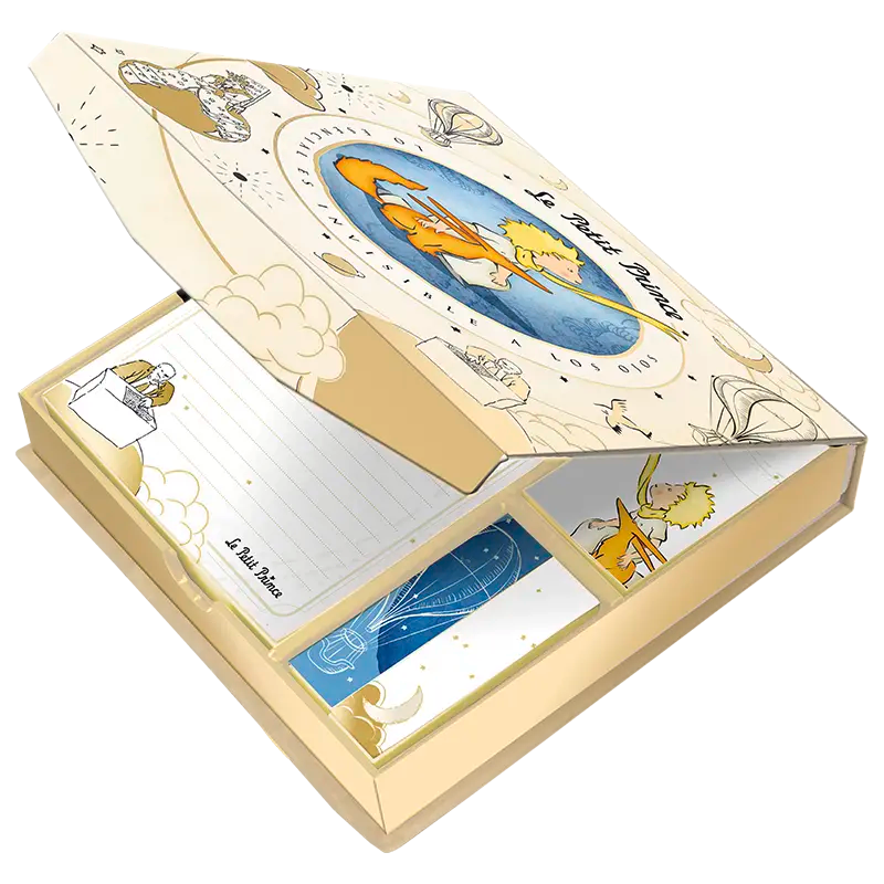 Caja de Notas y Notitas Autoadhesivas – El Principito