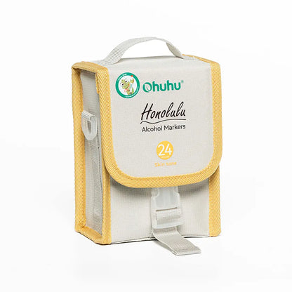 OHUHU HONOLULU  24 Marcadores de Alcohol  PIEL + 1 BLENDER PINCEL & BISELADA