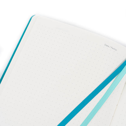 Libreta A5 punteada Azul Claro