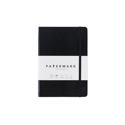 Libreta A5 lineada Negro