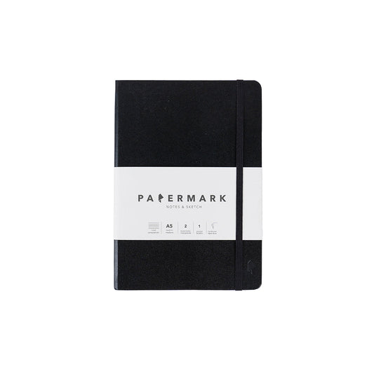 Libreta A5 lineada Negro