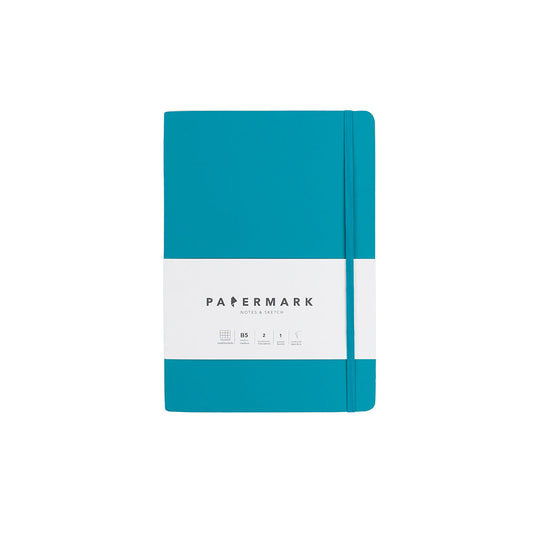 Libreta B5 cuadriculada  Azul claro