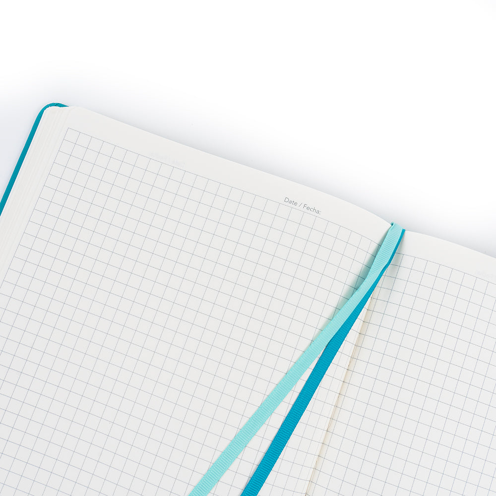 Libreta B5 cuadriculada  Azul claro