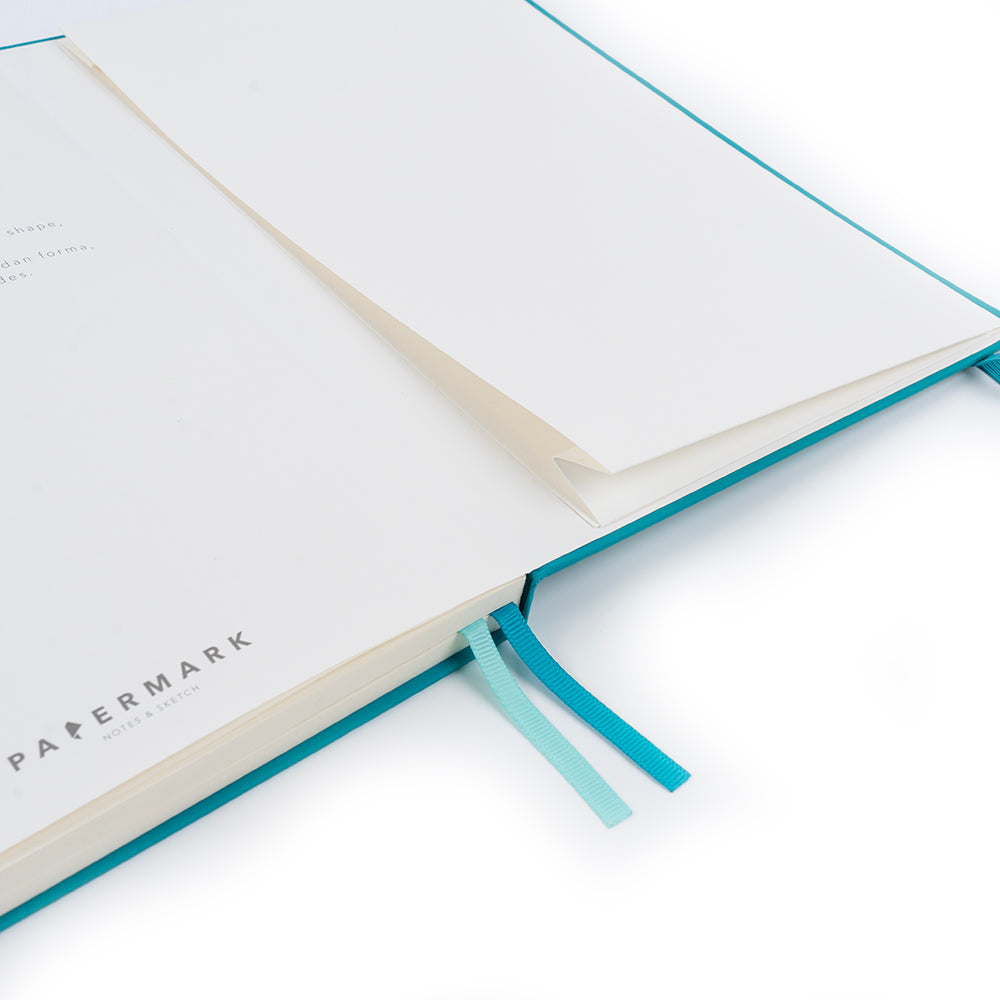 Libreta B5 cuadriculada  Azul claro