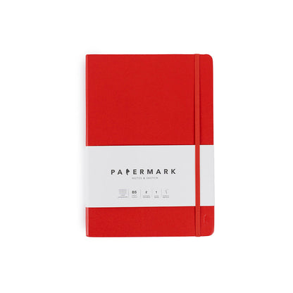 Libreta B5 lineada Rojo
