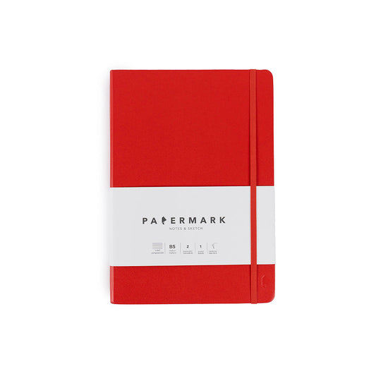 Libreta B5 lineada Rojo