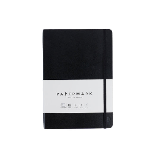 Libreta B5 cuadriculada  Negra