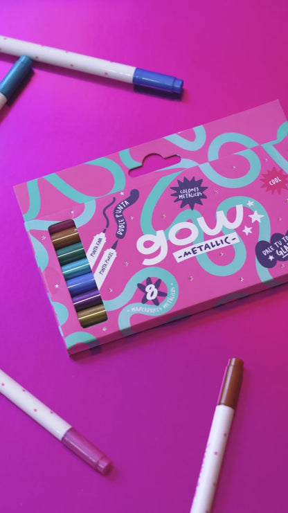 Marcadores Gow Metallic