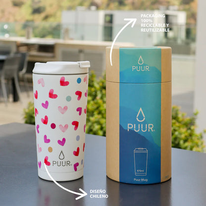 Vaso Térmico Puur Mug Be Mine  Hermético 470 ml