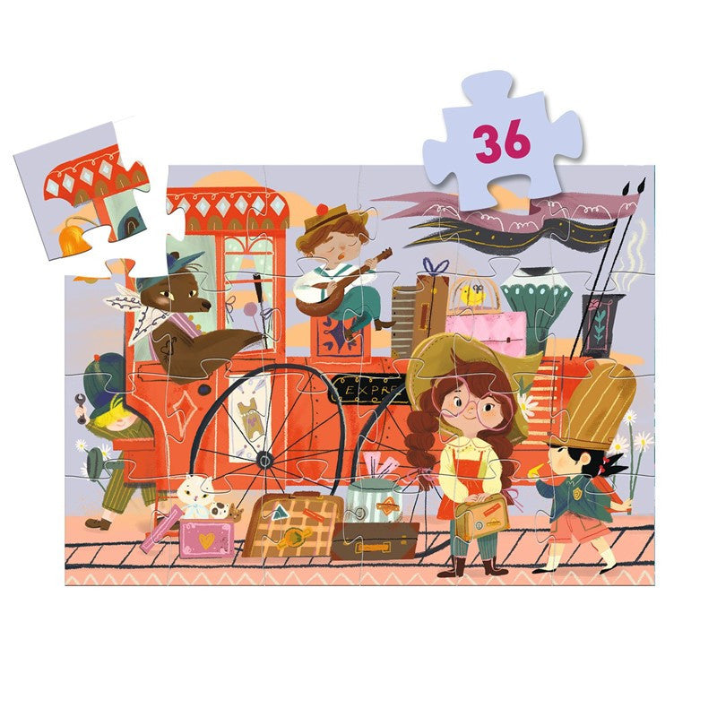 Puzzle Silueta El viaje de Mia - 36 piezas